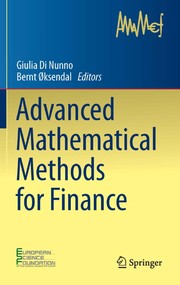 Advanced mathematical methods for finance