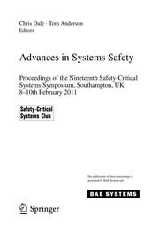Advances in Systems Safety Proceedings of the Nineteenth Safety-Critical Systems Symposium, Southampton, UK, 8-10th February 2011