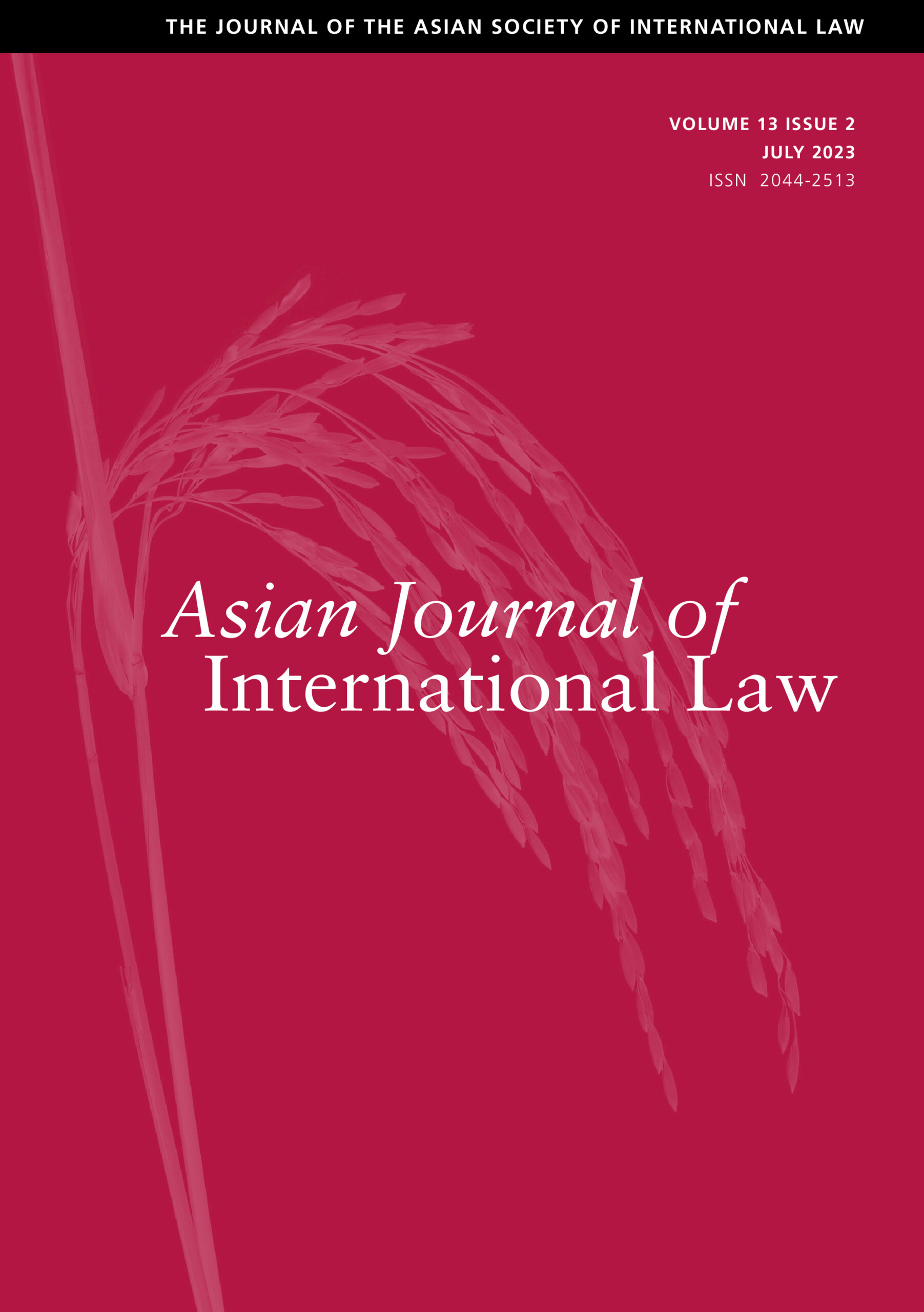 Asian journal of international law.