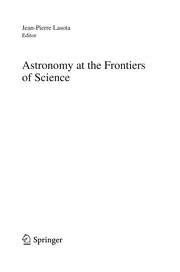 Astronomy at the frontiers of science