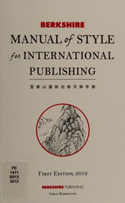 Berkshire manual of style for international publishing
