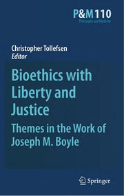 Bioethics with liberty and justice themes in the work of Joseph M. Boyle