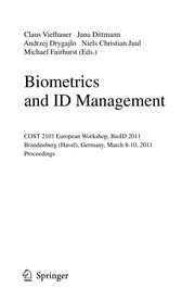 Biometrics and ID Management COST 2101 European Workshop, BioID 2011, Brandenburg (Havel), Germany, March 8-10, 2011. Proceedings