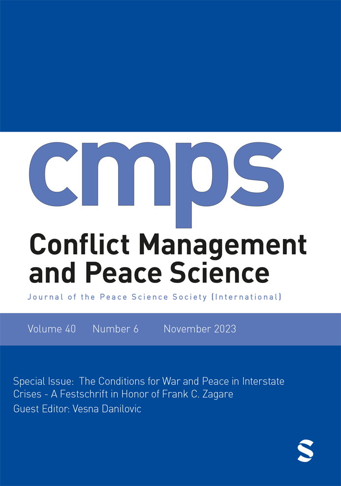 Conflict management and peace science.