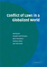 Conflict of laws in a globalized world.