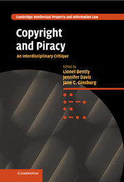 Copyright and piracy An interdisciplinary critique