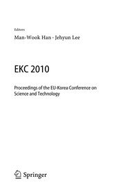 EKC 2010 proceedings of the EU-Korea Conference on Science and Technology