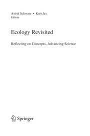 Ecology revisited reflecting on concepts, advancing science