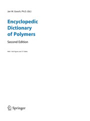 Encyclopedic dictionary of polymers