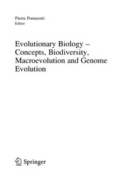Evolutionary biology concepts, biodiversity, macroevolution and genome evolution