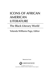 Icons of African American literature the Black literary world