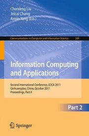 Information Computing and Applications Second International Conference, ICICA 2011, Qinhuangdao, China, October 28-31, 2011. Proceedings, Part II