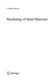 Machining of hard materials