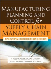 Manufacturing planning and control for supply chain management