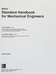 Marks standard handbook for mechanical engineers