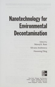 Nanotechnology for environmental decontamination