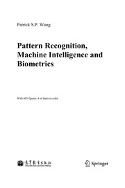 Pattern recognition, machine intelligence and biometrics