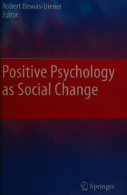 Positive psychology as social change