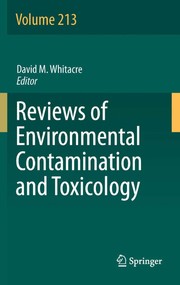 Reviews of environmental contamination and toxicology. volume 213