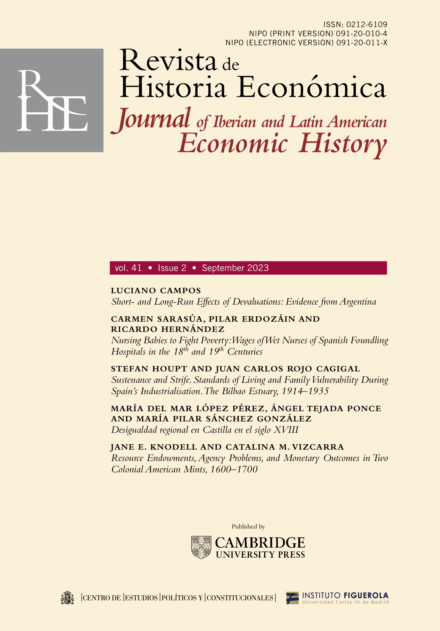 Revista de historia económica.