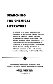 Searching the chemical literature.