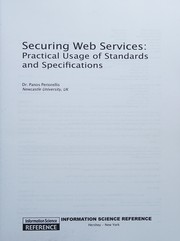 Securing Web services practical usage of standards and specifications