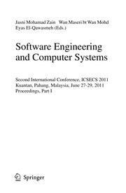 Software Engineering and Computer Systems Second International Conference, ICSECS 2011, Kuantan, Pahang, Malaysia, June 27-29, 2011, Proceedings, Part I