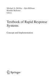 Textbook of rapid response systems concept and implementation
