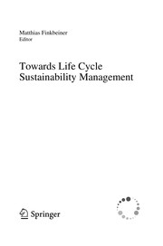 Towards life cycle sustainability management