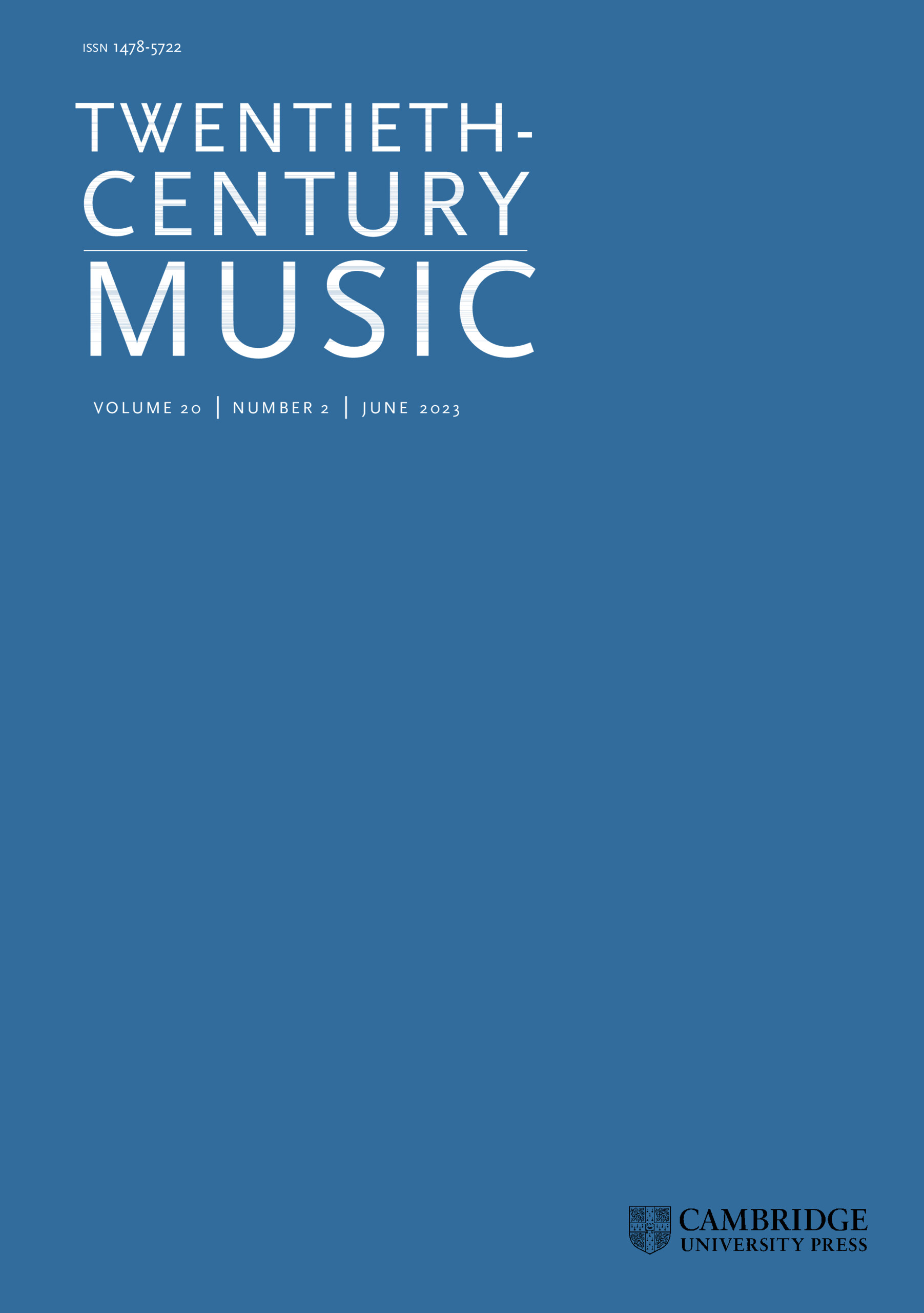 Twentieth-century music.