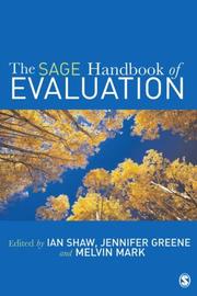 Handbook of evaluation policies, programs and practices