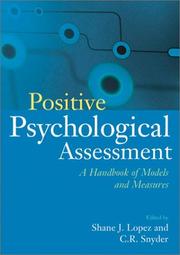 Positive psychological assessment a handbook of models and measures