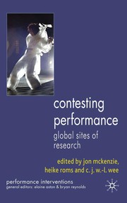 Contesting performance global sites of research