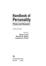 Handbook of personality theory and research