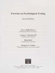 Exercises in psychological testing