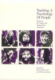 Teaching a psychology of people resources for gender and sociocultural awareness