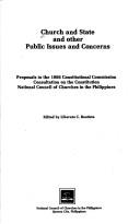 Church and state and other public issues and concerns