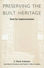 Preserving the built heritage tools for implementation