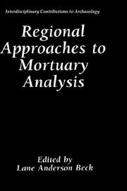 Regional approaches to mortuary analysis