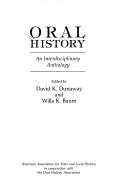 Oral history an interdisciplinary anthology
