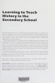 Learning to teach history in the secondary school a companion to school experience