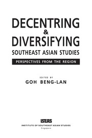 Decentring and diversifying Southeast Asian studies perspectives from the region