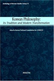 Korean philosophy its tradition and modern transformation