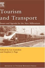 Tourism and transport issues and agenda for the new millenium