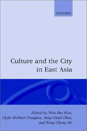 Culture and the city in East Asia