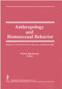 Anthropology and homosexual behavior