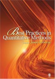 Best practices in quantitative methods