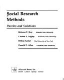 Social research methods puzzles and solutions