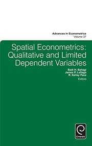 Spatial econometrics qualitative and limited dependent variables