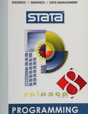 Stata programming reference manual release 8